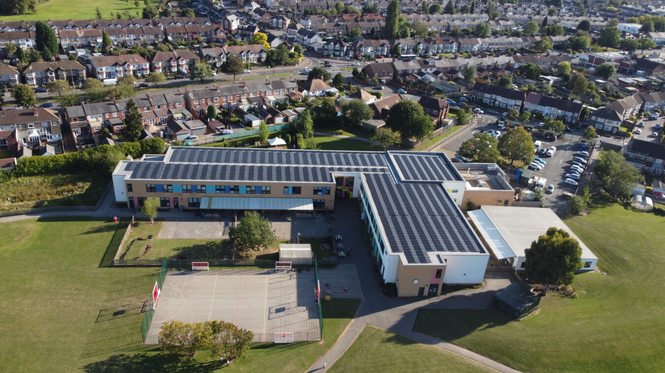 Large solar PV array at Glassworld, Cardiff